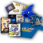 Sonic Generations f�r PS3, M�tze, T-Shirt und Super-Sonic-Fanbox