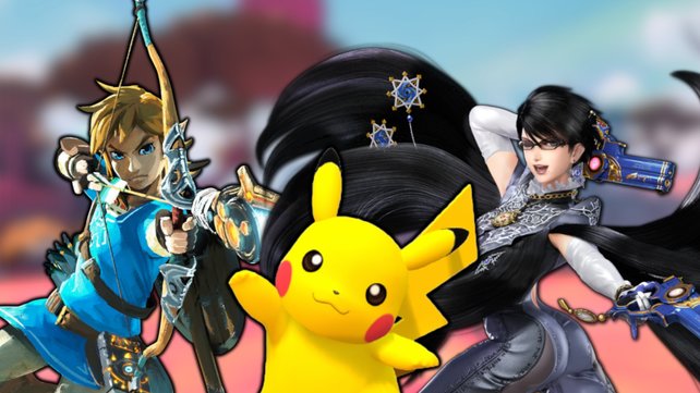 Link, Pikachu und Bayonetta machen sich bereit für ein erfolgreiches Jahr. (Bild: Nintendo)