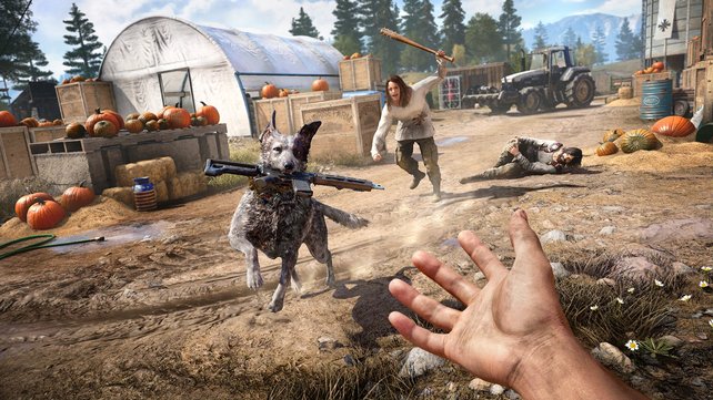 Bring ... ähm, Stöckchen? Die Spezialisten in Far Cry 5 sind mitunter auch Vierbeiner.