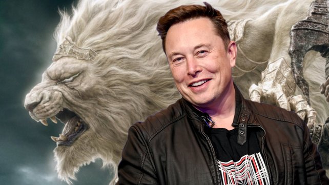 Elon Musk verrät in einem Tweet seinen Elden-Ring-Build. (Bild: Bandai Namco & GettyImages/Pool)