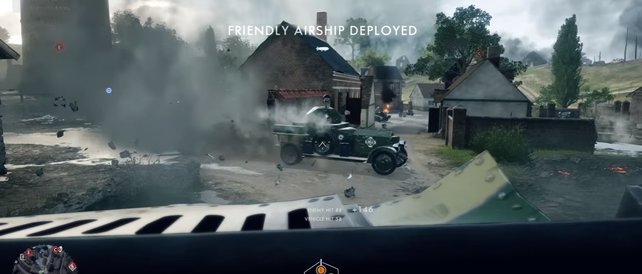 Panzerwagen im Gefecht.