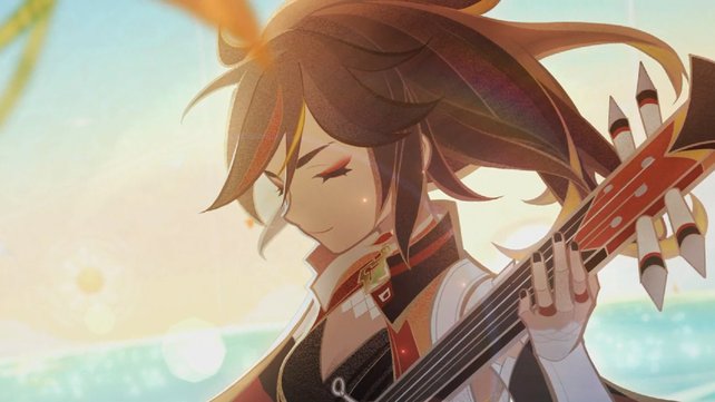 Xinyan steht im Mittelpunkt dieses Legenauftrags von Genshin Impact. (Quelle: Screenshot spieletipps)