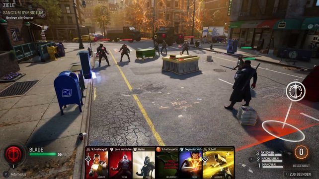 Das Kampfsystem von Marvel's Midnight Suns setzt auf verschiedene Karten. (Bildquelle: Screenshot spieletipps)