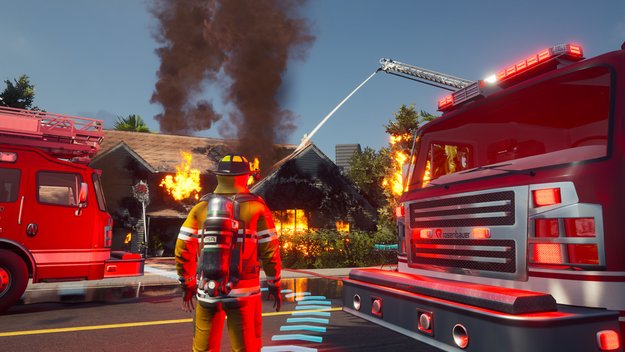 Der Firefighting Simulator kommt auf die PlayStation & Xbox. (Bildquelle: astragon Entertainment)