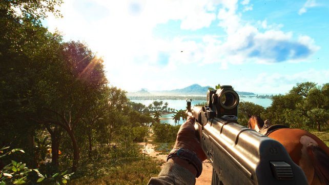 In Far Cry 6 gibt es reichlich zu tun. Es gibt so viele Aufgaben, dass für so einen Ausblick kaum Zeit bleibt.