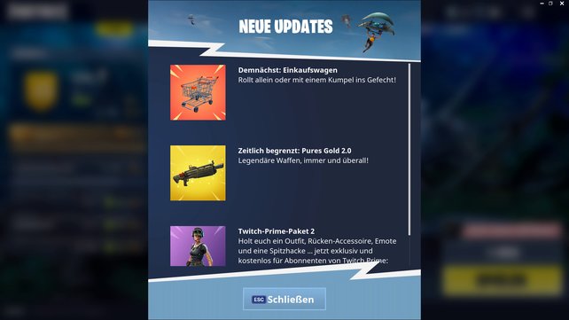 Fortnite Einkaufswagen Kommen Ins Battle Royale - die genaue funktion der wagen ist derweil noch ungewiss allerdings deutet die beschreibung darin mit einem freund oder allein ins gefecht rollen zu