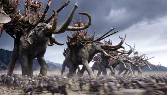 Die Schlacht um Gondor: Eine der imposantesten Action-Szenen der jüngeren Filmgeschichte. (Quelle: New Line Home Entertainment)