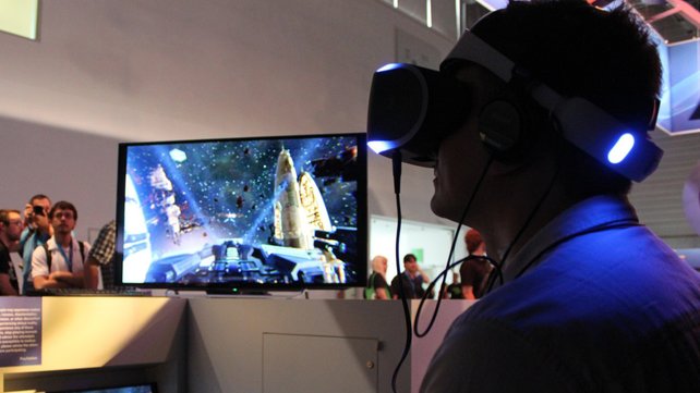 Intensive Weltraumkämpfe mit Rundumsicht gibt es bei Eve Valkyrie für Sony Morpheus.