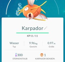 Pokémon Go - Pokémon Evolution - Karpador
