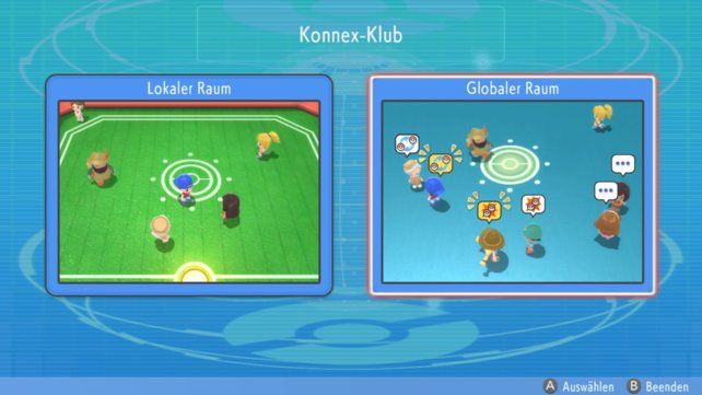 Habt ihr das Untergeschoss im Pokémon-Center einmal besucht, könnt ihr über die Y-Taste jederzeit den Konnex-Klub aufrufen.