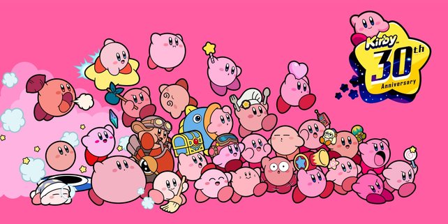 For Kirby's 30th anniversary, a pink wave is rolling towards you!  (Image: Nintendo)