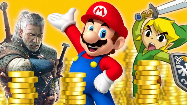 Videospielhelden wie Mario und Link haben auf ihren Abenteuern viele Schätze gefunden. Aber wie reich wären sie auf unserer Erde?