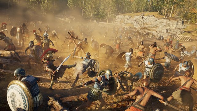 In so manche riesige Schlacht seid ihr in Assassin's Creed - Odyssey verwickelt