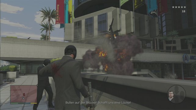 Während der Flucht wird sehr viel explodieren.
