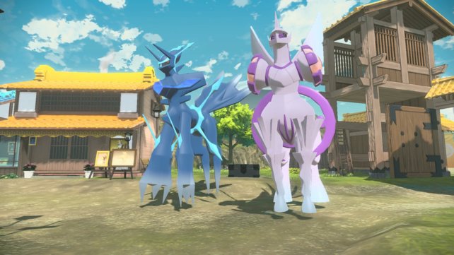 So sehen die Urformen von Dialga und Palkia in Pokémon-Legenden: Arceus aus.