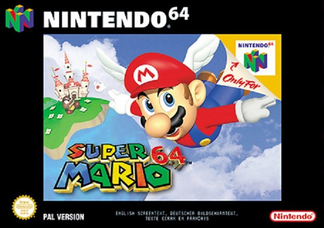 Auch in Europa ist Super Mario 64 eines der Spiele, die zeitgleich mit der Konsole auf den Markt kommen.
