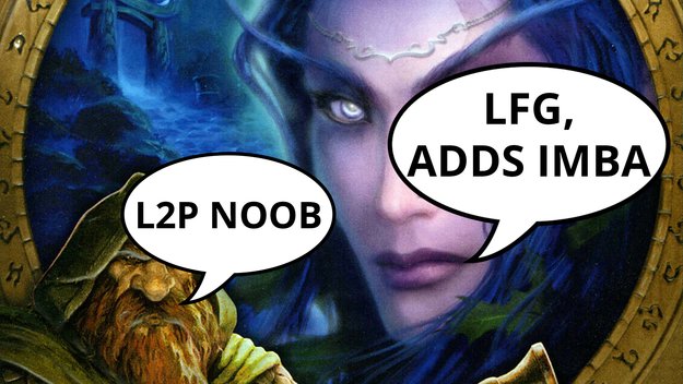 Der Chat von World of Warcraft kommt einer eigenen Sprache gleich. (Bildquelle: Spielecover, Bearbeitung spieletipps)