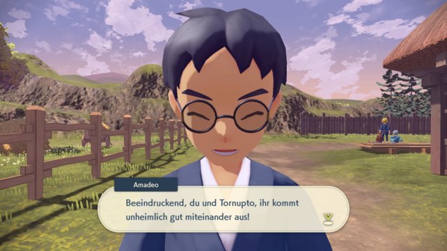 Amadeo aus Jubeldorf kann die Beziehung zwischen euch und euren Pokémon bewerten.
