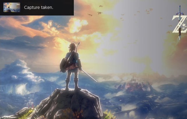 Oben links bekommt ihr sogleich die Meldung auf eurer Nintendo Switch, dass ein Screenshot gemacht wurde.