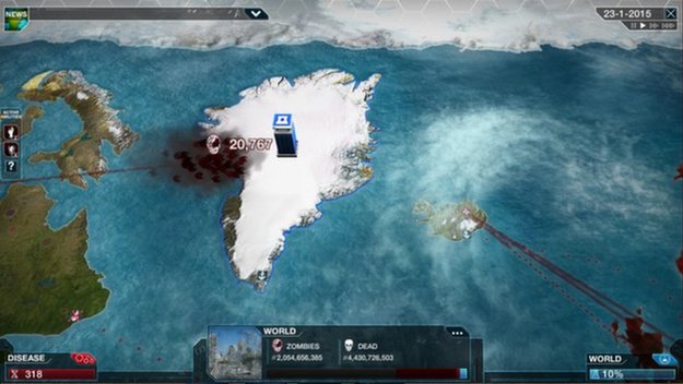 Mit diesen Strategien erobert ihr sogar Grönland in der Kampagne von Plague Inc. (Bildquelle: Steam