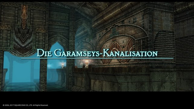Wenn ihr in dieses Gebiet aus dem Palast flüchtet, erklärt euch Balthier die Gambits bei Final Fantasy 12.
