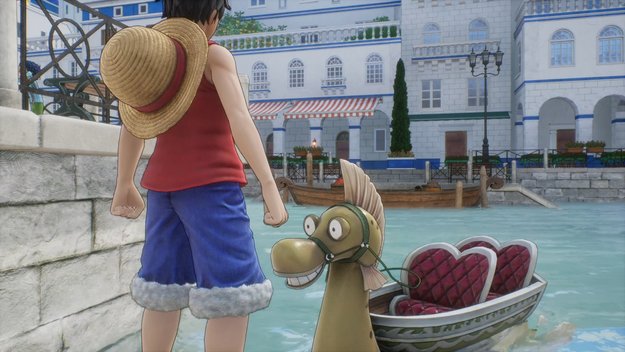Die Yagara helfen euch, die gestohlenen Puppen der Nebengeschichte Mein Schatz in One Piece Odyssey wiederzufinden. (Bildquelle: Screenshot spieletipps)