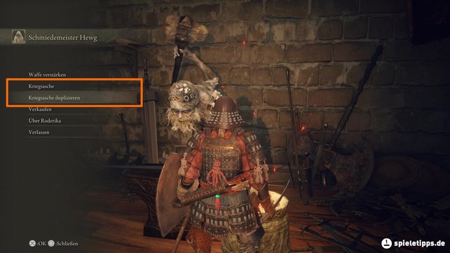 Bei diesem Schmied könnt ihr in der Tafelrundfeste die Kriegsasche duplizieren. (Quelle: Screenshot spieletipps)