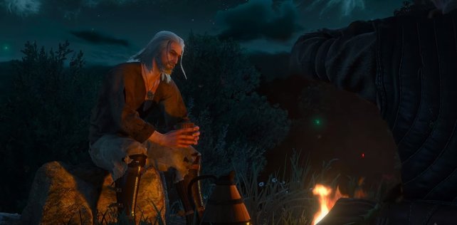 Rittersporn befreit Geralt aus dem Gefängnis nach dem schlechten Ende.