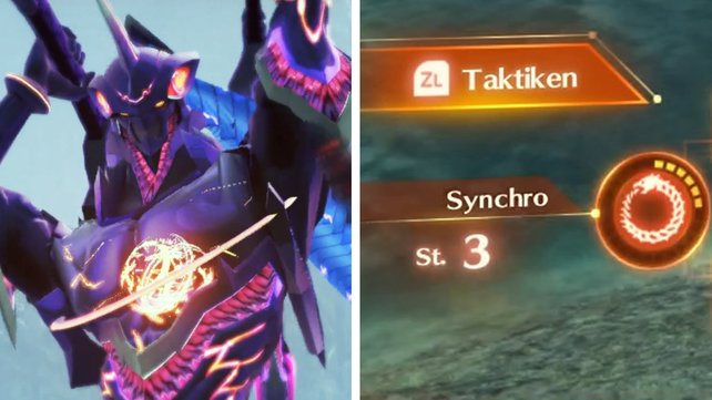 Die Synchro-Stufe steht im Zusammenhang mit der Ouroboros-Form in Xenoblade Chronicles 3. (Quelle: Screenshot spieltipps)