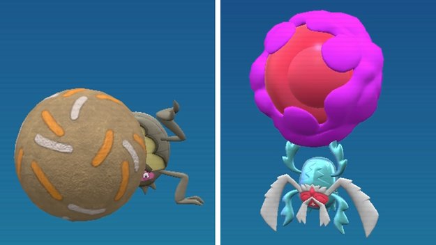 Relluk und Skarabaks in Pokémon Karmesin und Purpur. (Quelle: Screenshot spieletipps)