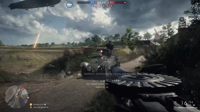 Leicht gepanzertes Auto mit MG-Schützen