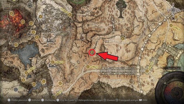 Wenn Corhyn die Tafelrundfeste verlässt, könnt ihr ihn an dieser Stelle wiedertreffen. (Quelle: Screenshot spieletipps)