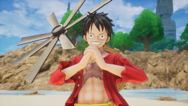 Wird Ruffy seine Crewmitglieder in One Piece Odyssey finden und die kaputte Thousand Sunny reparieren können? (Bild: Bandai Namco)