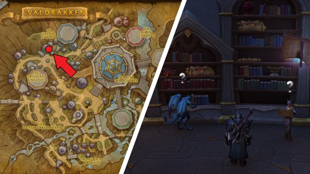 An diesem Ort in Valdrakken findet ihr die Questgeber Kemora und Theldren. (Bildquelle: Blizzard Entertainment)
