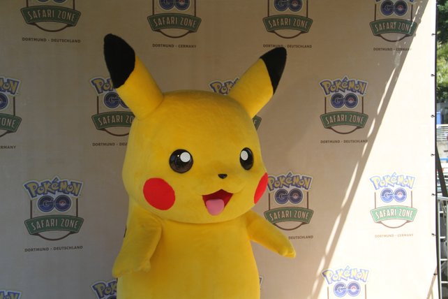 Pikachu höchstpersönlich war auch vor Ort.