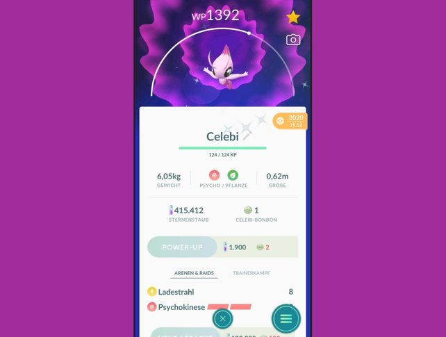 Celebi gibt es auch als Shiny in Pokémon GO.