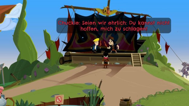 Auf dem Spielschiff gibt es Haue! (Quelle: Screenshot spieletipps.de)