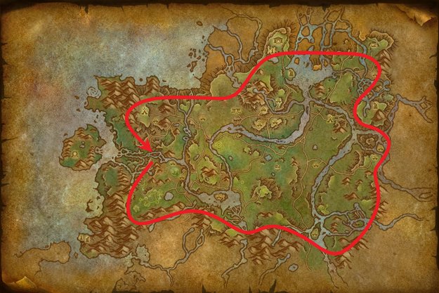 Die beste Farming-Route für Erze auf den Ebenen von Ohn'ahra. (Bildquelle: Blizzard Entertainment)