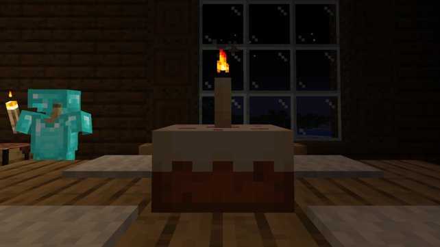 Kerze auf den Kuchen und anzünden - schon habt ihr einen schönen Geburtstagskuchen. (Quelle: Screenshot spieletipps)