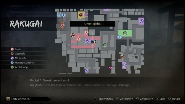 Sucht den roten Punkt auf, um eine neue Dame kennenzulernen. (Quelle: Screenshot spieletipps.de)
