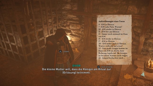 Im Haus der "kleinen Mutter" findet ihr abgesehen von einem Gefangenen noch wertvolle Schriftstücke.