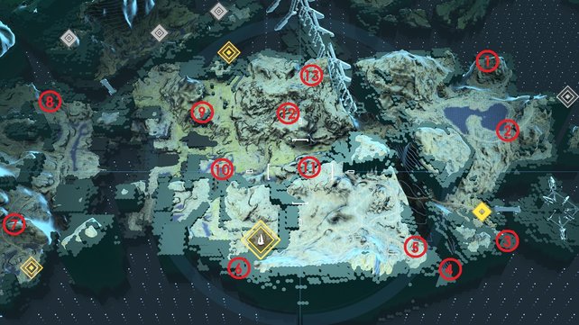 Im vierten Areal gibt es satte 13 Mjolnir-Waffenkammern zu finden.