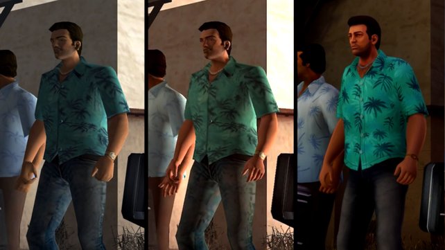 Auf YouTube machen erste aufschlussreiche Grafikvergleiche der GTA Trilogy die Runde. Bild: GTA Series Videos.