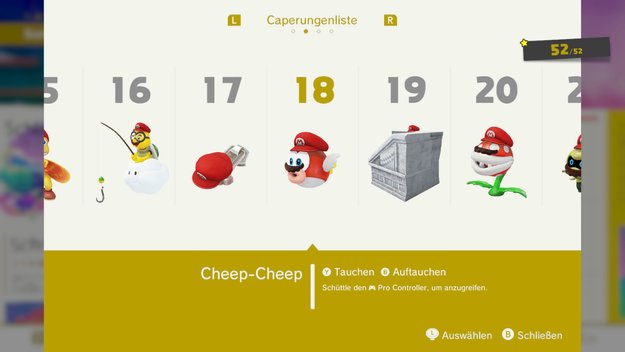 Super Mario Odyssey: Caperungen: Fundorte aller Verwandlungen