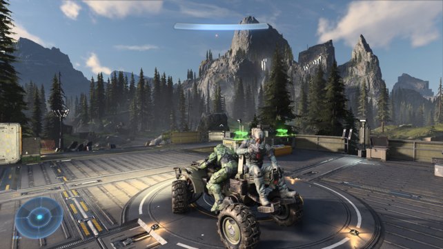 Die Fahrzeuge steuern sich in Halo Infinite gewöhnungsbedürftig mit zwei Analog-Sticks.