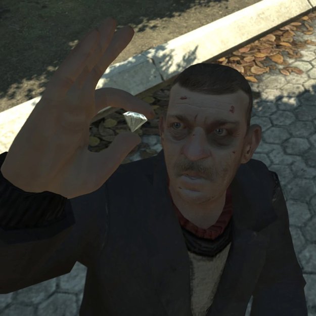 So sieht der Obdachlose Jerry Kapowitz in GTA 4 aus. Erinnert ihr euch jetzt? (Bild: GTA Fandom Wiki –  Himerosteam)