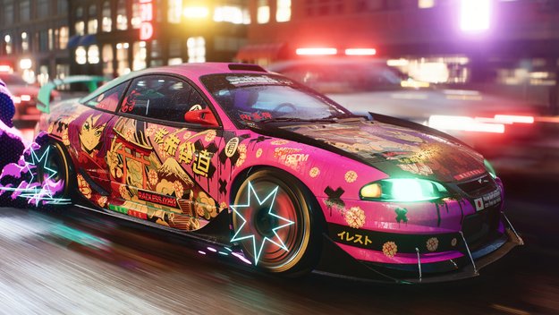 Need for Speed Unbound: Die Fans scheinen den kreischbunten Comic-Stil zu feiern! Bild: EA