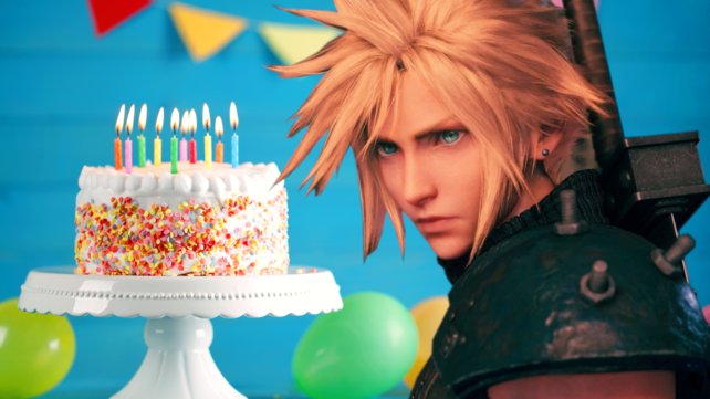 Da staunt Cloud nicht schlecht, Final Fantasy wird in diesem Jahr 35 Jahre alt. (Square Enix & GettyImages/pixelliebe)