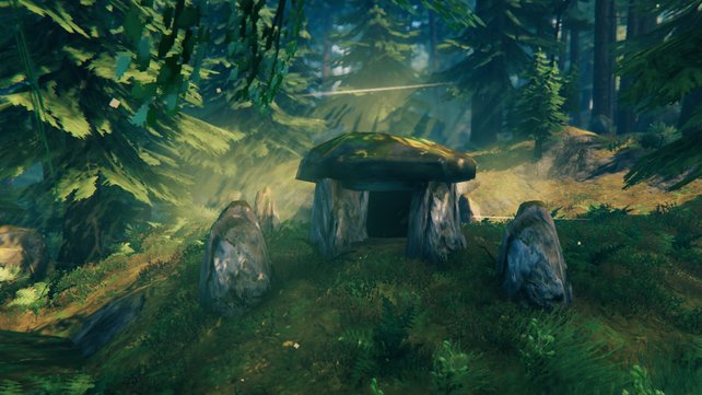 Der Eingang eines Dungeons in Valheim