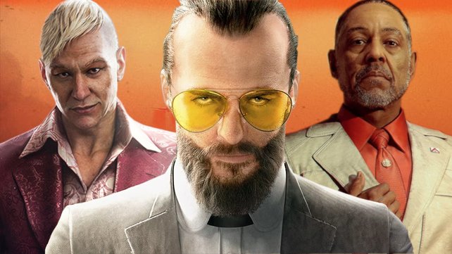 Pagan Min, Joseph Seed und Anton Castillo – die Bösewichte geben Far Cry ein Gesicht. (Bild: Ubisoft)